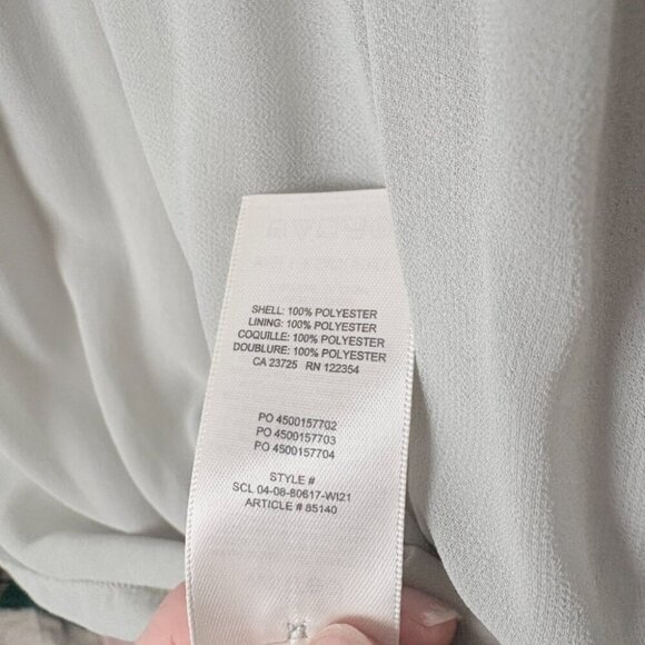 Aritzia Wilfred Daydreamer Midi Dress Pleated Chiffon Light Sage Green Size XS - Picture 6 of 7